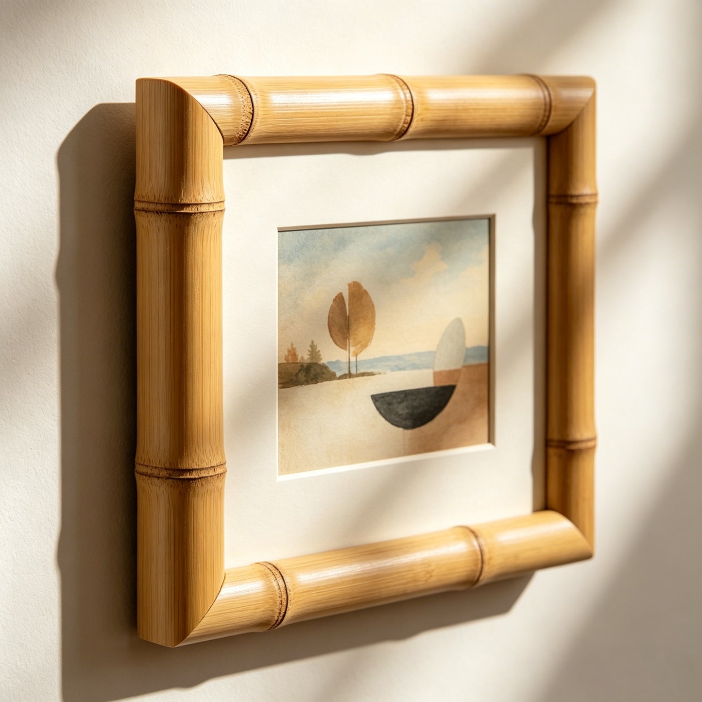 Natural Bamboo Frame Painting